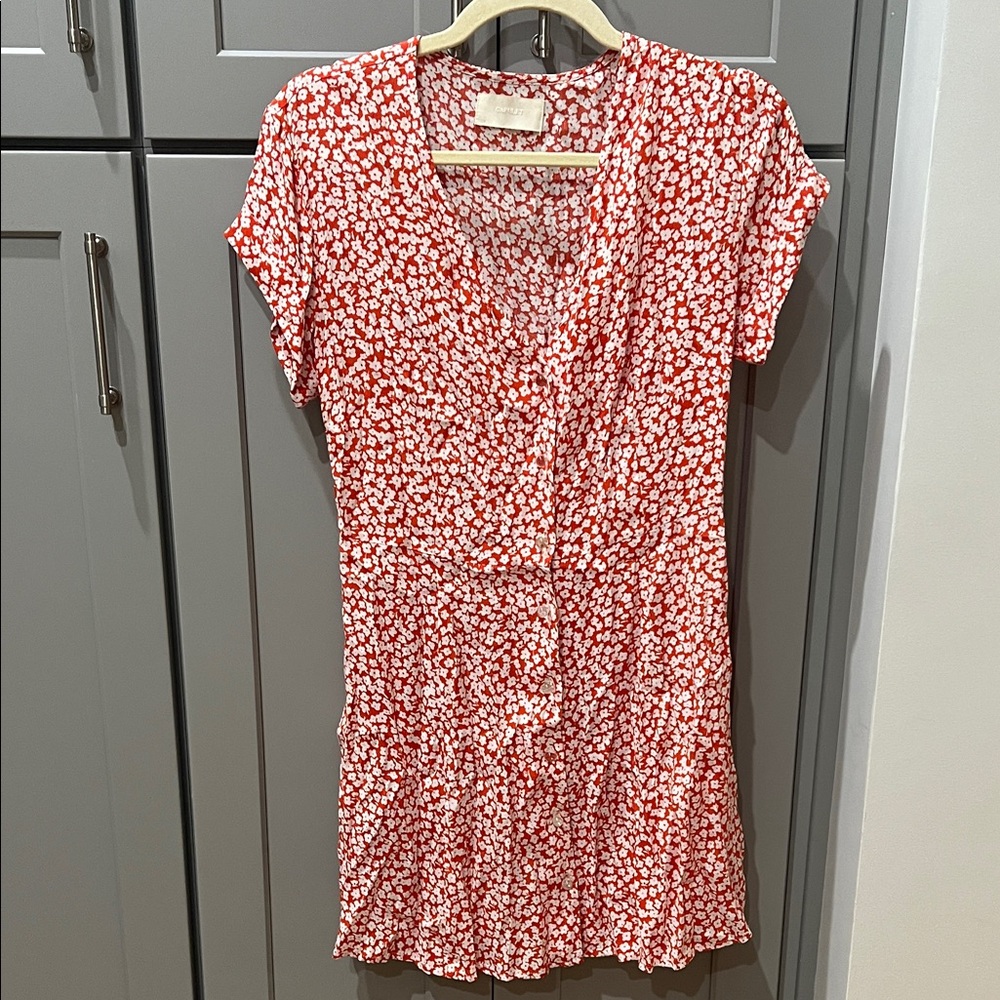 Capulet Red and White Floral Dress
